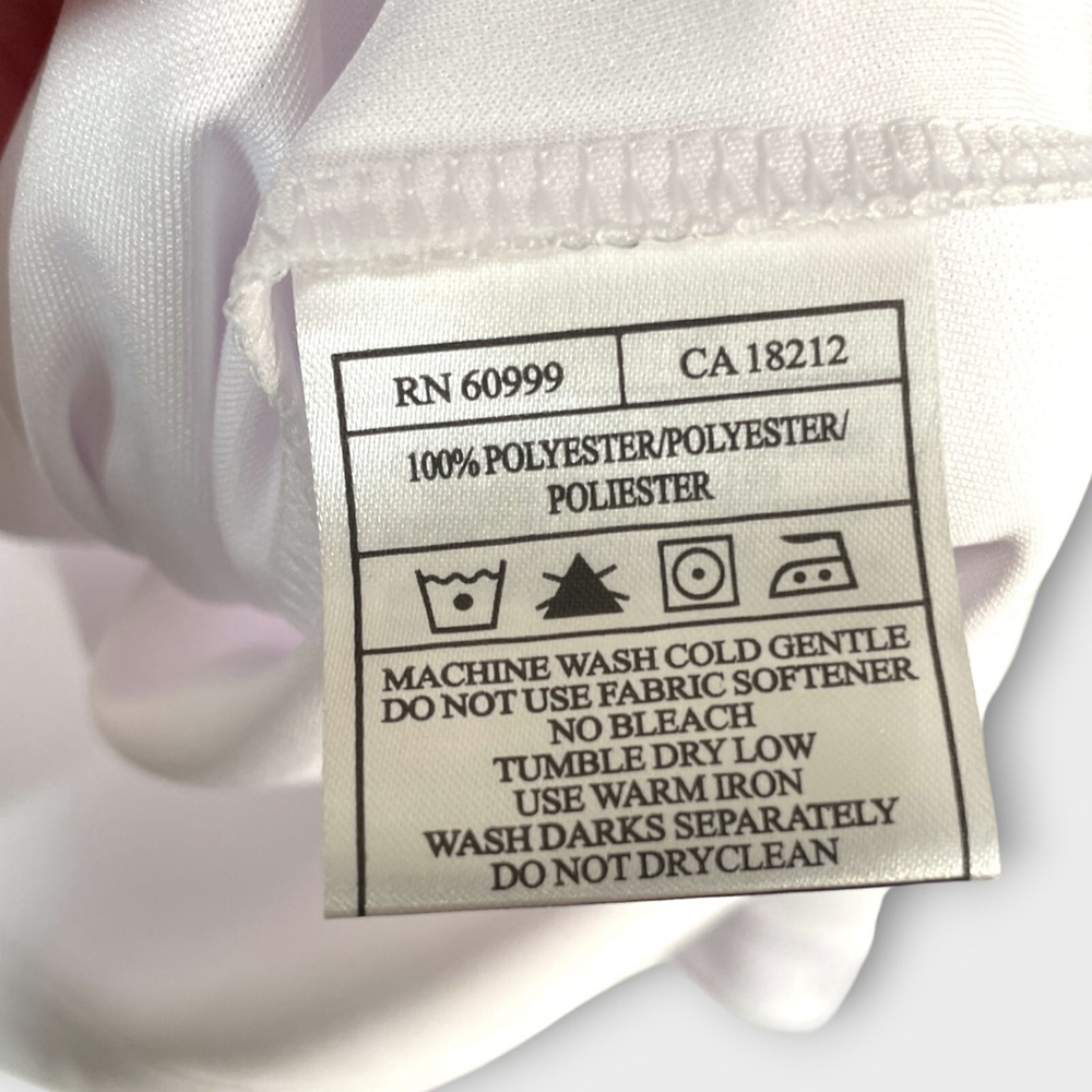 Antigua UPF 50+ Desert Dry XtraLite Polo Men's MEDIUM White Golf Performance NEW - Picture 8 of 12